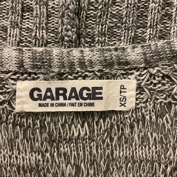 Garage Open Front Gray  Knit Cardigan - Picture 4 of 5